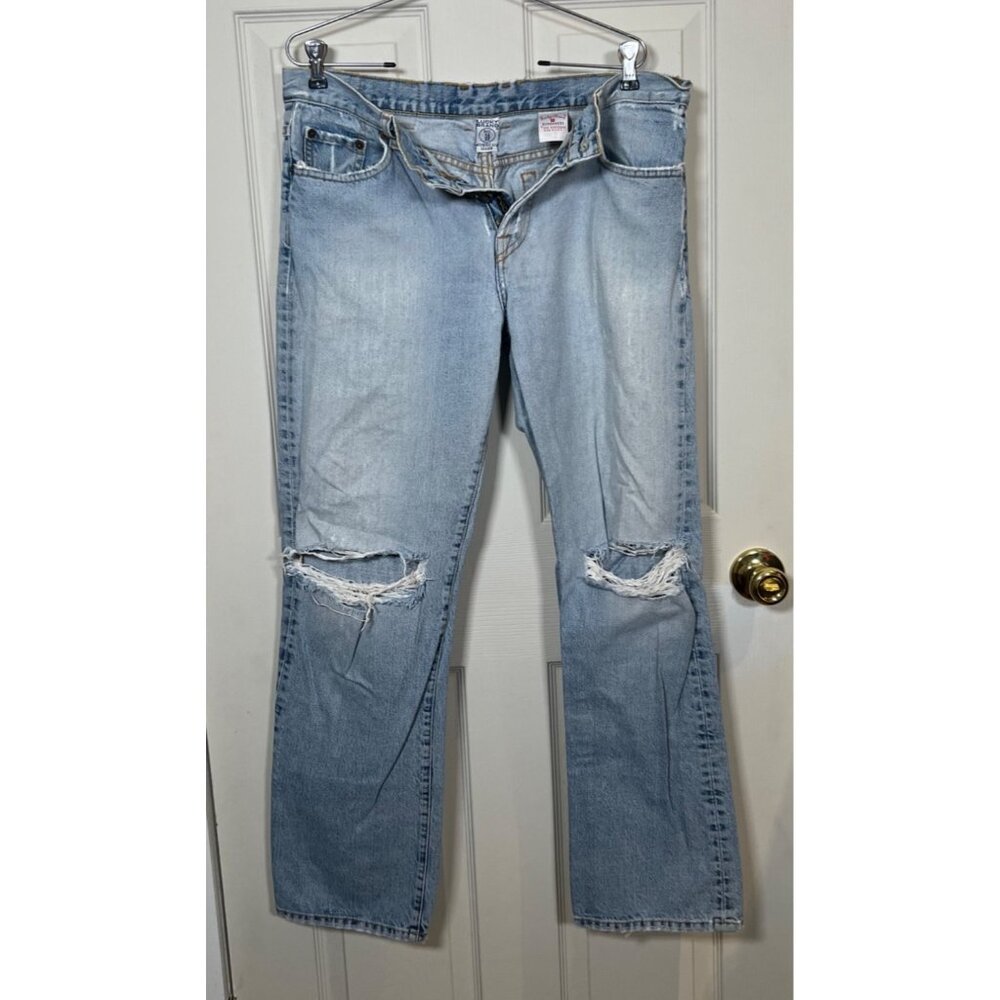 Vintage LUCKY BRAND Distressed Frayed Mid-Rise Jeans 14/32